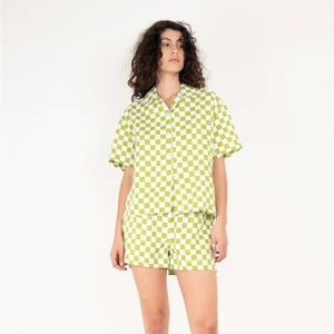 Holiday Emily Mulholland Check Short Set